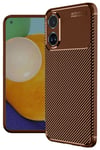 Mey İthalat®   A60 Kılıf Auto Focus Karbon Kapak - Kahverengi