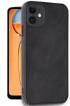 Mey İthalat®   iPhone 11 Kılıf Aras Deri Kapak - Siyah