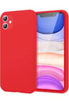 Mey İthalat®   iPhone 11 Kılıf First Silikon - Kırmızı