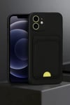 Mey İthalat®   iPhone 11 Kılıf Kelvin Kartvizitli Silikon - Mavi