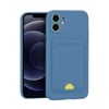 Mey İthalat®   iPhone 11 Kılıf Kelvin Kartvizitli Silikon - Mavi
