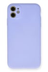 Mey İthalat®   iPhone 11 Kılıf Nano içi Kadife Silikon - Lila