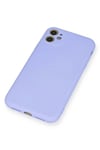 Mey İthalat®   iPhone 11 Kılıf Nano içi Kadife Silikon - Lila
