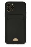 Mey İthalat®   iPhone 11 Pro Kılıf Kelvin Kartvizitli Silikon - Siyah