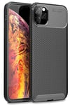 Mey İthalat®   iPhone 11 Pro Max Kılıf Auto Focus Karbon Kapak - Siyah