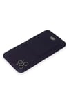 Mey İthalat®   iPhone 11 Pro Max Kılıf Kelvin Kartvizitli Silikon - Derin Mor