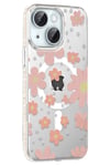 Mey İthalat®   iPhone 14 Floral Magsafe Kapak - Pembe