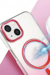 Mey İthalat®   iPhone 14 Glossy Magsafe Kapak - Siyah