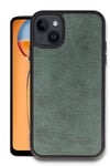 Mey İthalat®   iPhone 14 Kılıf Aras Deri Kapak - Koyu Yeşil