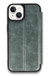 Mey İthalat®   iPhone 14 Kılıf Flip Cover - Koyu Yeşil