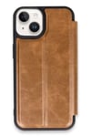 Mey İthalat®   iPhone 14 Kılıf Flip Cover - Taba