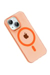 Mey İthalat®   iPhone 14 PC Blank Magsafe Kapak - Turuncu