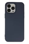 Mey İthalat®   iPhone 14 Pro Kılıf Nano içi Kadife Silikon - Lacivert