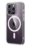 Mey İthalat®   iPhone 14 Pro Max Combo Sert Şeffaf Magsafe Kapak - Şeffaf