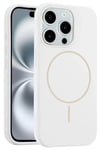 Mey İthalat®   iPhone 14 Pro Max Kılıf Jully Magsafe Kapak - Beyaz
