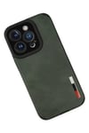 Mey İthalat®   iPhone 14 Pro Max Kılıf Loop Deri Silikon - Yeşil