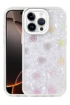 Mey İthalat®   iPhone 14 Pro Max Lumi Desenli Kapak - Beyaz