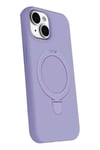 Mey İthalat®   iPhone 14 Regal Magsafe Standlı Kapak - Lila