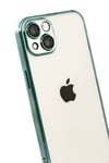 Mey İthalat®   iPhone 15  Lensli Silikon - Yeşil