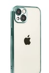 Mey İthalat®   iPhone 15  Lensli Silikon - Yeşil