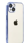 Mey İthalat®   iPhone 15  Lensli Silikon - Açık Mavi
