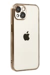 Mey İthalat®   iPhone 15  Lensli Silikon - Çöl Titanyum
