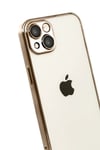 Mey İthalat®   iPhone 15  Lensli Silikon - Çöl Titanyum