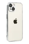 Mey İthalat®   iPhone 15  Lensli Silikon - Gümüş