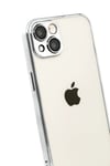 Mey İthalat®   iPhone 15  Lensli Silikon - Gümüş