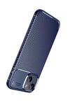 Mey İthalat®   iPhone 15 Kılıf Auto Focus Karbon Kapak - Lacivert