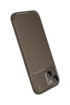 Mey İthalat®   iPhone 15 Kılıf Auto Focus Karbon Kapak - Kahverengi