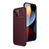 Mey İthalat®   iPhone 15 Kılıf Auto Focus Karbon Kapak - Bordo