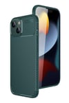 Mey İthalat®   iPhone 15 Kılıf Auto Focus Karbon Kapak - Yeşil
