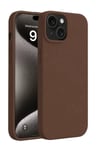 Mey İthalat®   iPhone 15 Kılıf First Silikon - Kahverengi