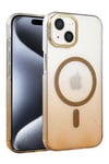 Mey İthalat®   iPhone 15 Plus Glossy Magsafe Kapak - Çöl Titanyum