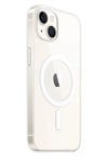 Mey İthalat®   iPhone 15 Plus Kılıf Magneticsafe Şeffaf Silikon - Şeffaf