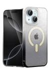 Mey İthalat®   iPhone 15 Plus Pummel Shiny Magsafe Kapak - Siyah