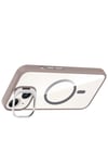 Mey İthalat®   iPhone 15 Plus Remim Lensli Magsafe Standlı Kapak - Titan Gri