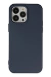 Mey İthalat®   iPhone 15 Pro Kılıf Nano içi Kadife Silikon - Lacivert