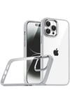 Mey İthalat®   iPhone 15 Pro Max  Lensli Silikon - Gümüş