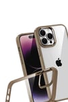 Mey İthalat®   iPhone 15 Pro Max  Lensli Silikon - Çöl Titanyum