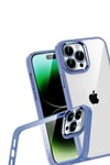 Mey İthalat®   iPhone 15 Pro Max  Lensli Silikon - Açık Mavi