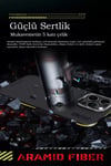 Mey İthalat®   iPhone 15 Pro Max Kılıf Aramid 600D Kevlar Karbon Fiber Magsafe Kapak - Gri