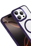 Mey İthalat®   iPhone 15 Pro Max Terea Magsafe Kapak - Derin Mor
