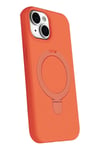 Mey İthalat®   iPhone 15 Regal Magsafe Standlı Kapak - Turuncu