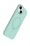 Mey İthalat®   iPhone 15 Regal Magsafe Standlı Kapak - Su Yeşili