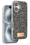 Mey İthalat®   iPhone 16 Bright Simli Kapak - Gümüş