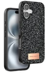 Mey İthalat®   iPhone 16 Bright Simli Kapak - Siyah