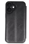 Mey İthalat®   iPhone 16 Kılıf Flip Cover - Siyah