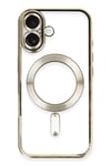 Mey İthalat®   iPhone 16 Kılıf Kross Magneticsafe Kapak - Gold